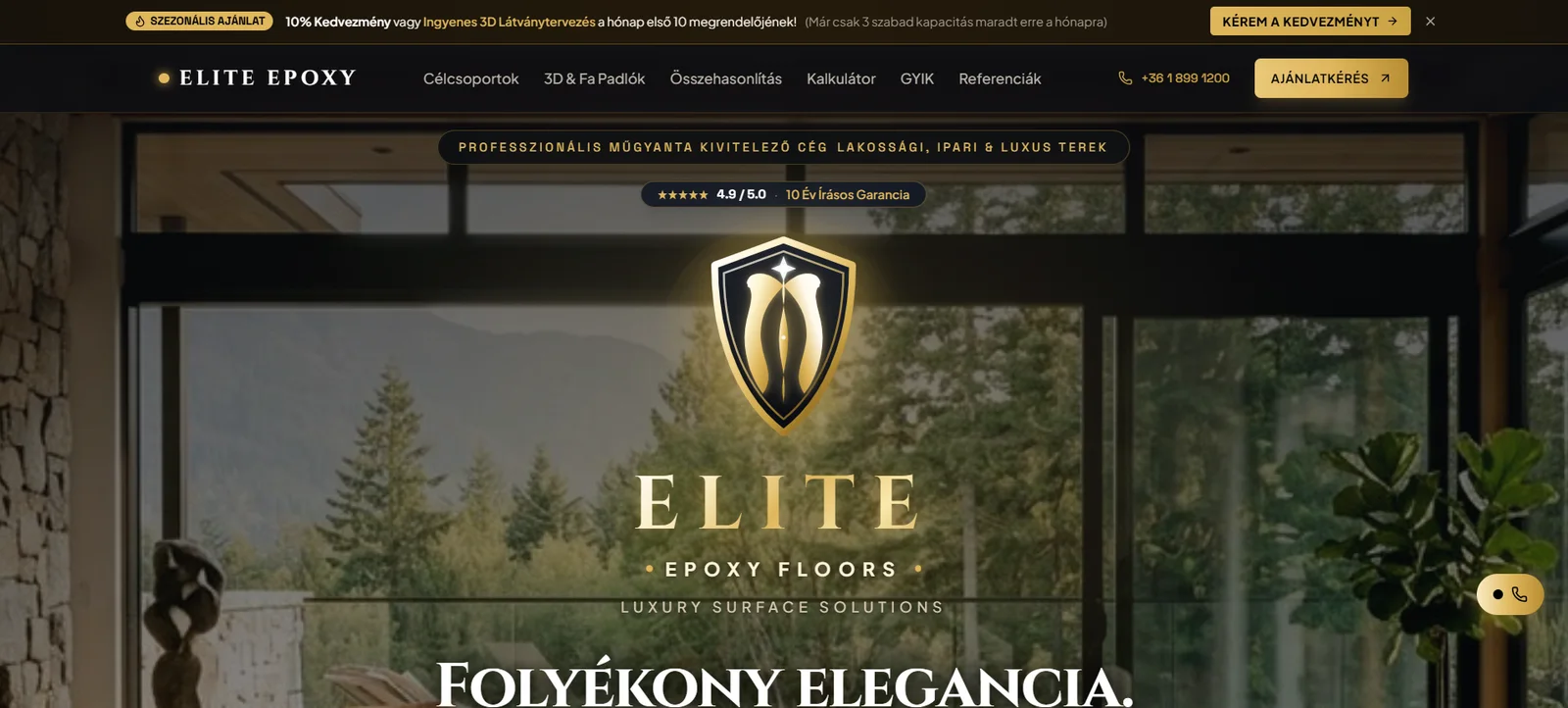 Elite Epoxy – Műgyanta burkolatok & Belsőépítészet